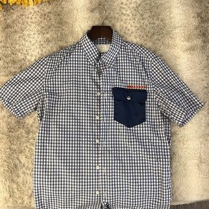S/S Prada gingham shirt. Size 38 with 15” neck.